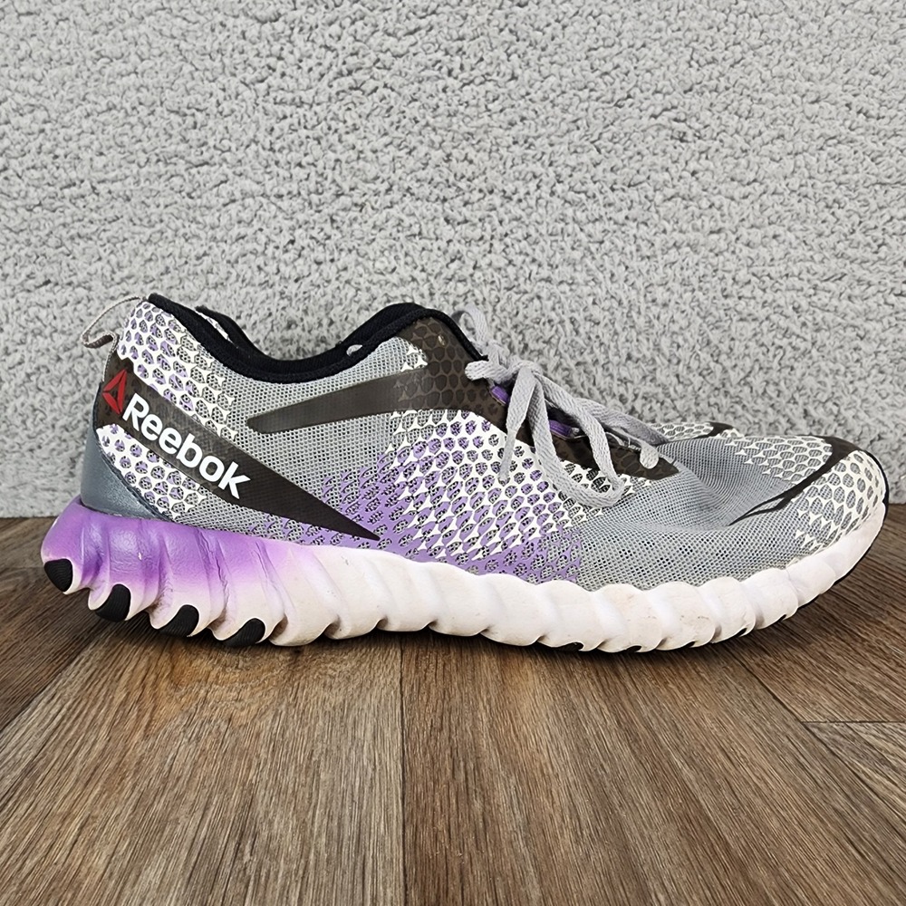 Reebok Twistform Womens Running Shoes Grey Purple Mesh V72307 Size 10